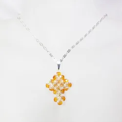 Pendant 45cm - Clarissa-Silver Chain - Pendant 45cm - Laiton argenté